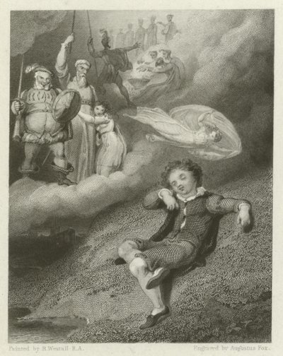 The Dreams of the Youthful Shakespeare by Richard Westall